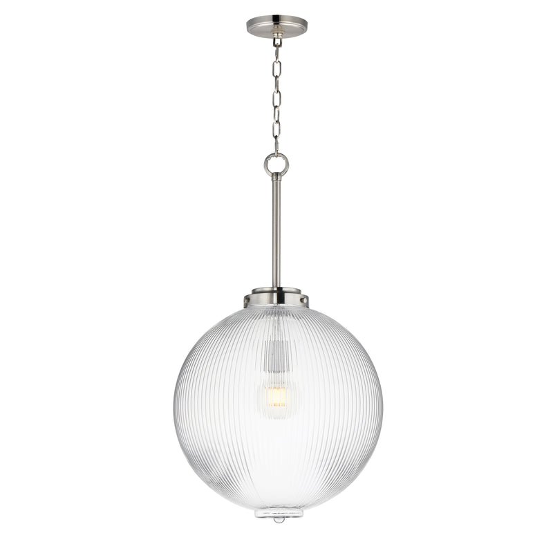 Maxim 15196CRSN One Light Pendant, Satin Nickel