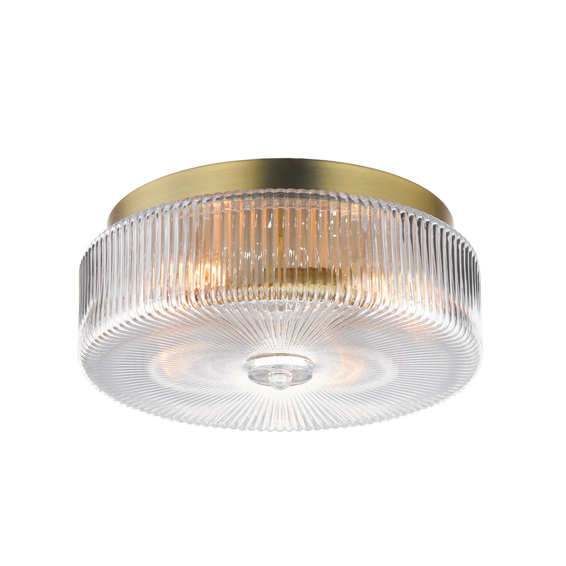 Maxim 15199CRSBR Four Light Flush Mount, Satin Brass