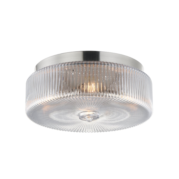 Maxim 15199CRSN Four Light Flush Mount, Satin Nickel