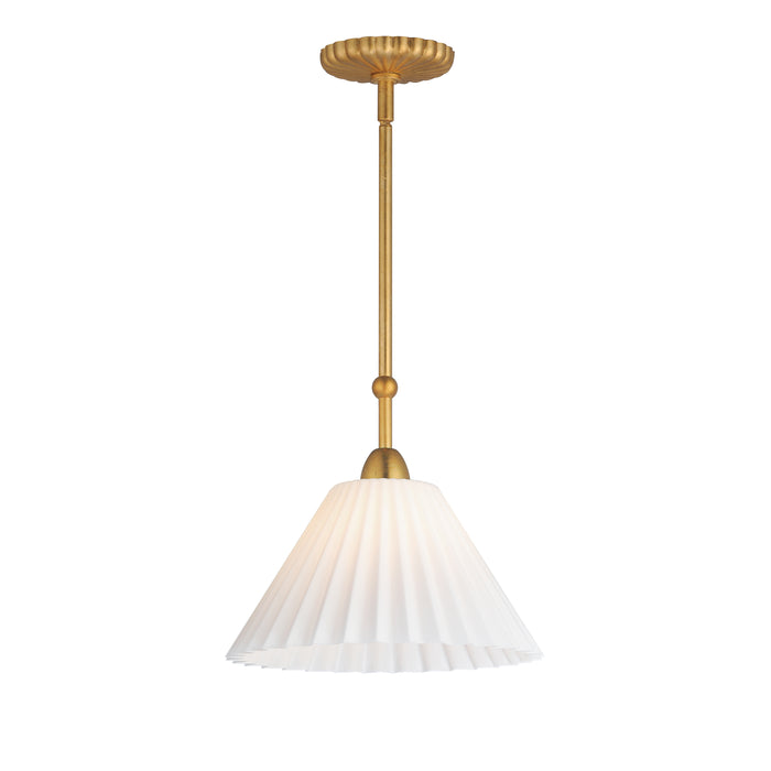 Maxim 18311SWGL One Light Pendant, Gold Leaf