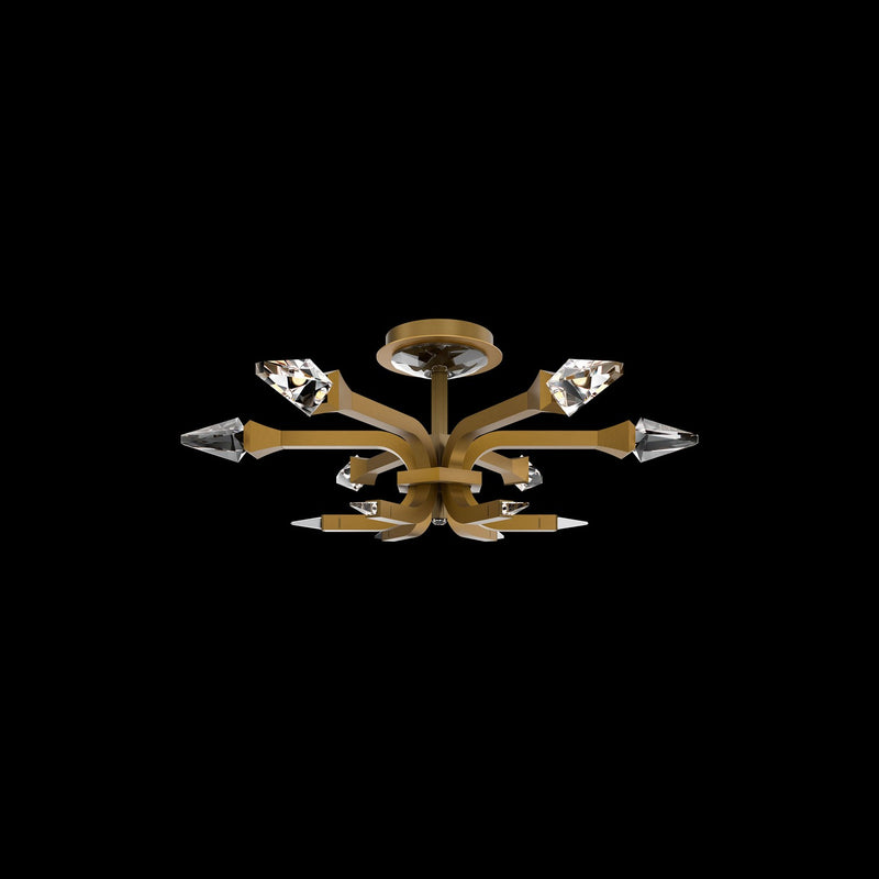 Schonbek Beyond BFM25524-AB LED Flush Mount, Aged Brass