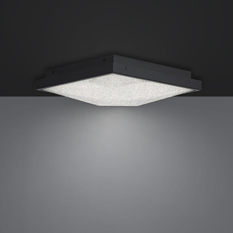 Schonbek Beyond BFM46512-BK LED Flush Mount, Aged Brass