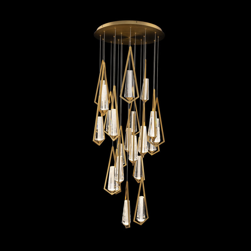 Schonbek Beyond BPD66221-AB LED Pendant, Aged Brass