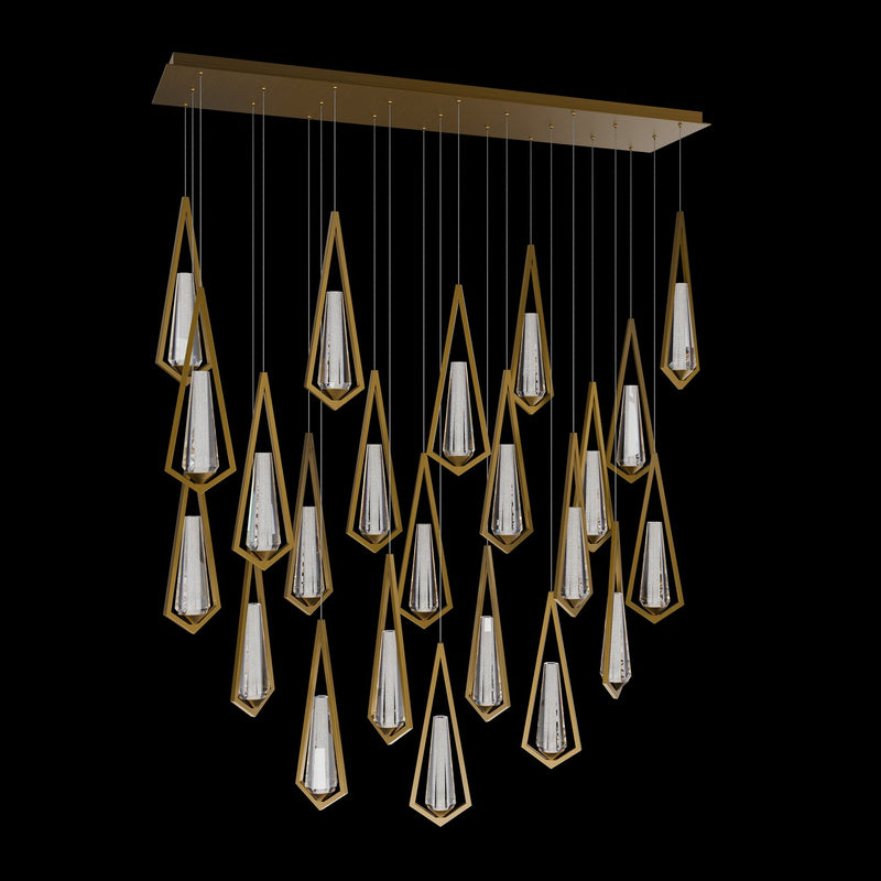 Schonbek Beyond BPD66223L-AB LED Pendant, Aged Brass