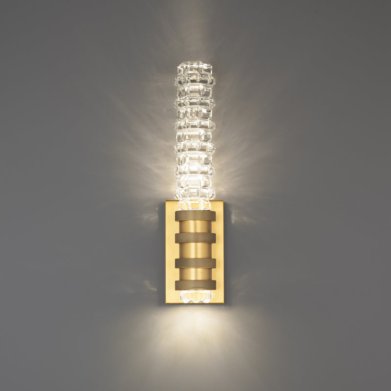 Schonbek Beyond BWS60518-AB LED Wall Sconce, Aged Brass