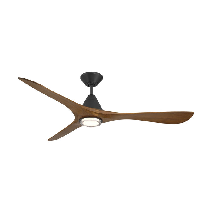 Modern Forms Fans FR-D2504-60L-MB/DK 60" Ceiling Fan, Matte Black/Distressed Koa