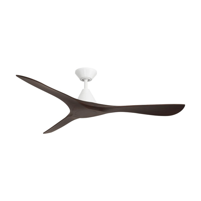 Modern Forms Fans FR-D2504-60-MW/DW 60" Ceiling Fan, Matte White/Dark Walnut