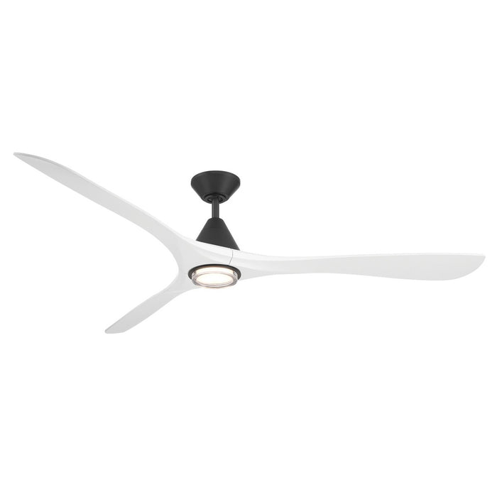 Modern Forms Fans FR-D2504-72L-MB/MW 72" Ceiling Fan, Matte Black/Matte White