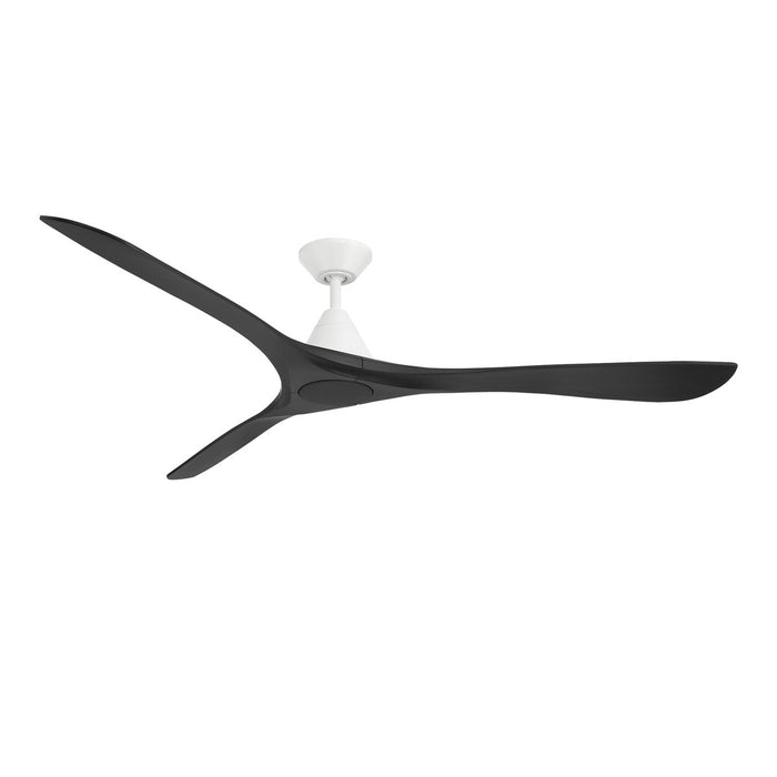 Modern Forms Fans FR-D2504-72-MW/MB 72" Ceiling Fan, Matte White/Matte Black