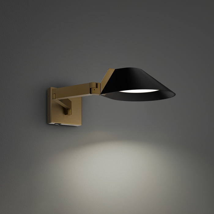 Modern Forms BL-40522-BK/AB LED Task Light, Black & Aged Brass