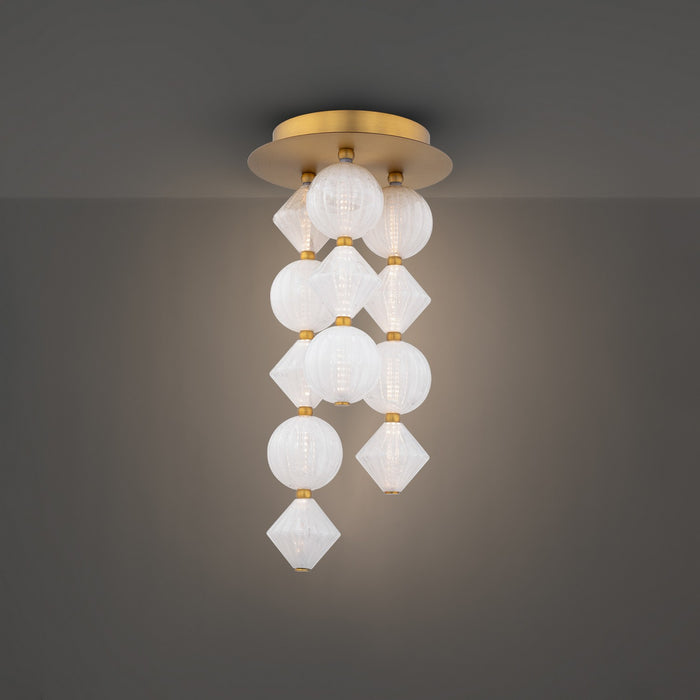 Modern Forms FM-2523-AB LED Flush Mount, Aged Brass