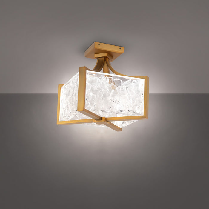 Modern Forms FM-32112-AB LED Flush Mount, Aged Brass