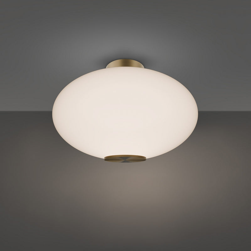 Modern Forms FM-72322-27-AB LED Flush Mount, Aged Brass