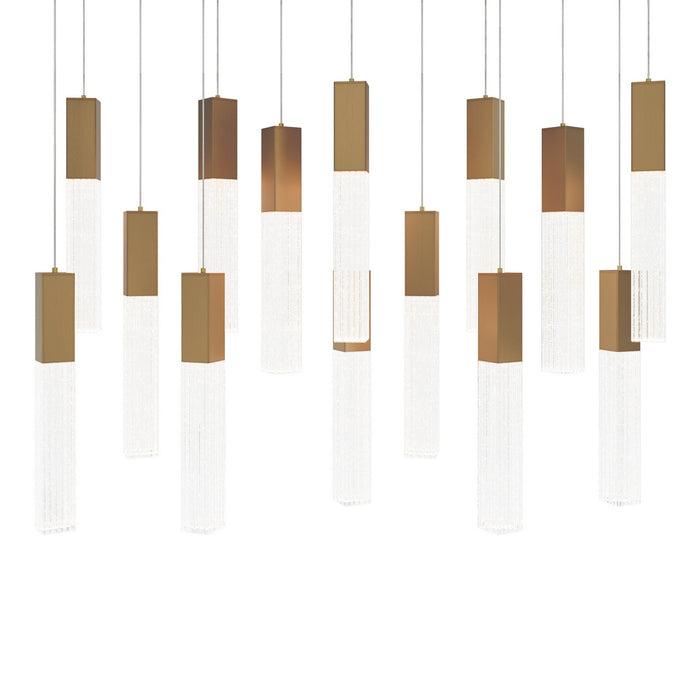 Modern Forms PD-30814L-AB LED Pendant, Aged Brass