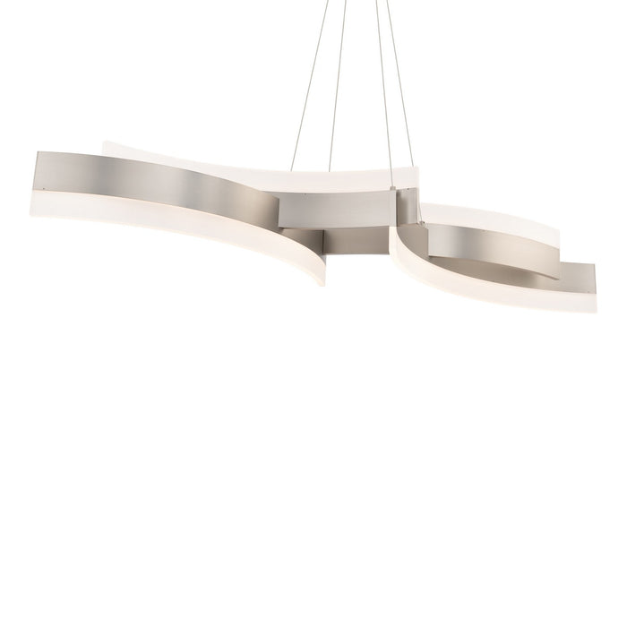 Modern Forms PD-31058-BN LED Linear Pendant, Brushed Nickel