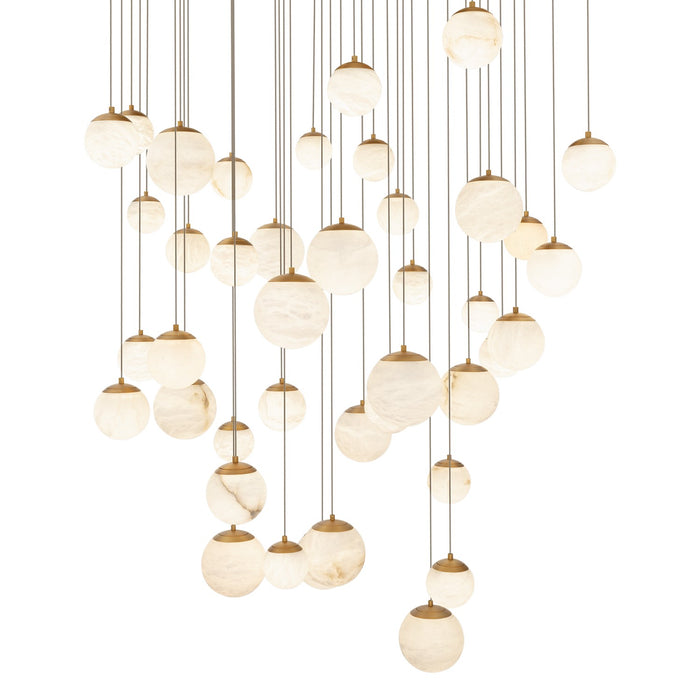 Modern Forms PD-34441S-AB LED Pendant, Aged Brass