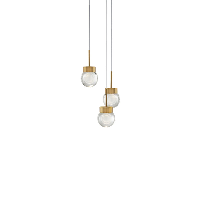 Modern Forms PD-82003R-AB LED Pendant, Aged Brass