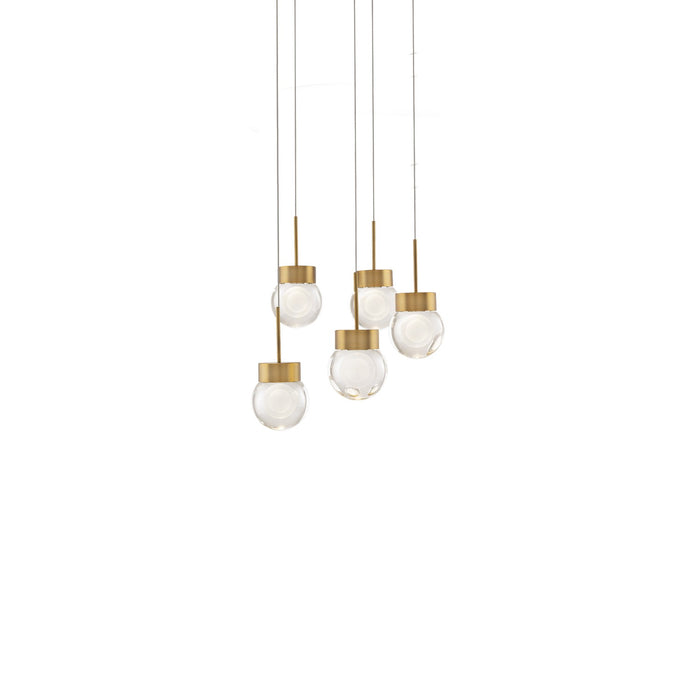 Modern Forms PD-82005R-AB LED Pendant, Aged Brass