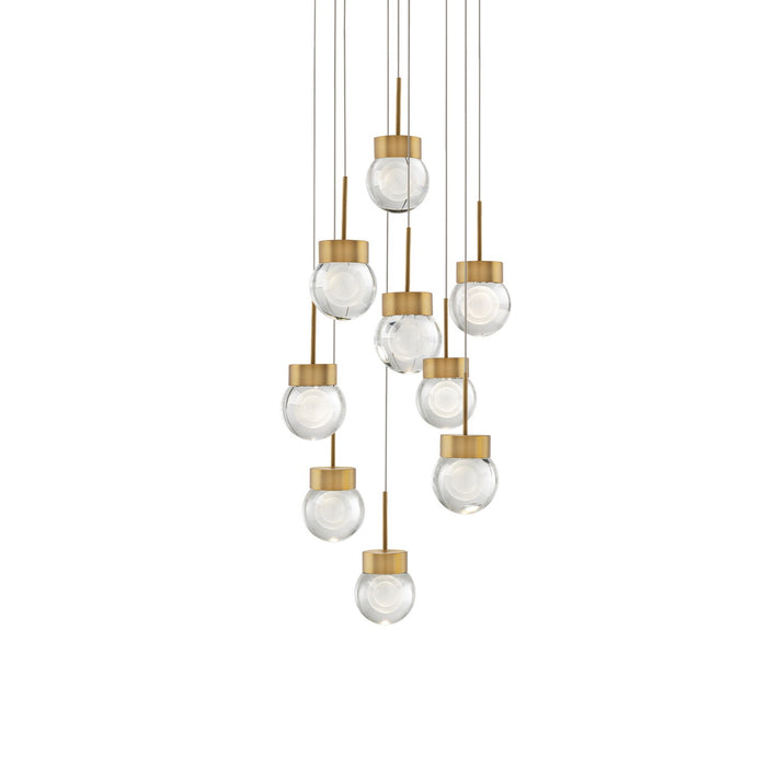 Modern Forms PD-82009R-AB LED Pendant, Aged Brass