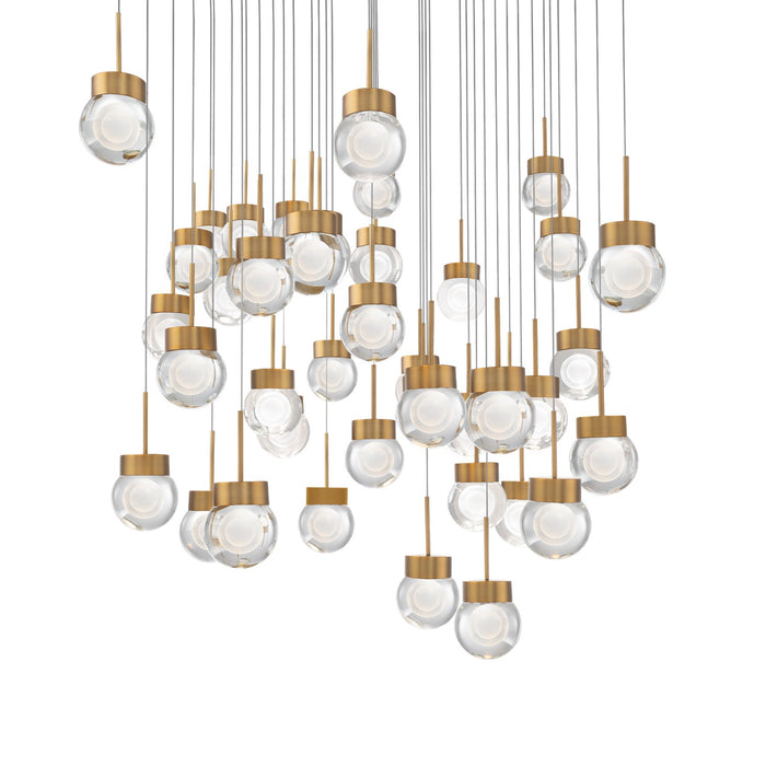 Modern Forms PD-82041S-AB LED Pendant, Aged Brass