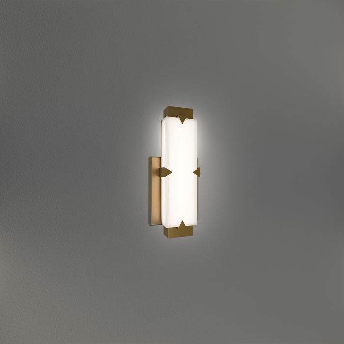 Modern Forms WS-7511-40-AB LED Wall Sconce, Aged Brass