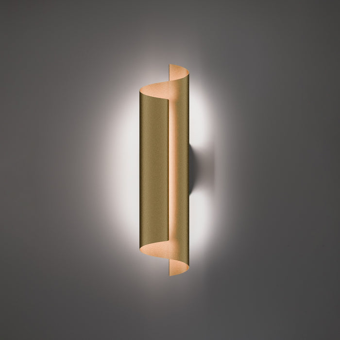 Modern Forms WS-94524-27-AB LED Wall Sconce, Aged Brass