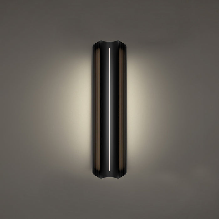 Modern Forms WS-W56524-30-BK LED Outdoor Wall Sconce, Black