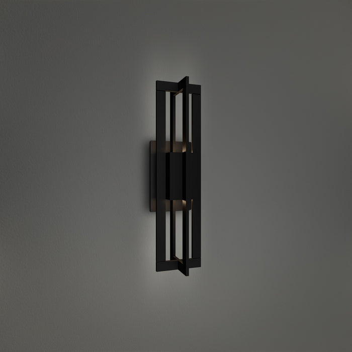 Modern Forms WS-W78520-35-BK LED Outdoor Wall Sconce, Black