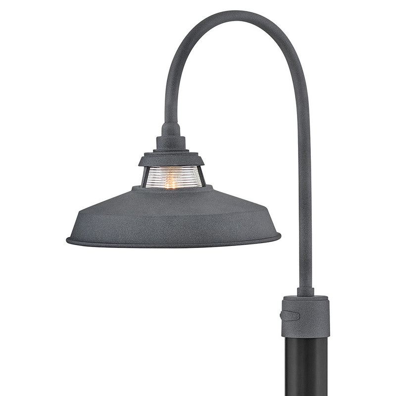 Hinkley 1191DZ LED Post Mount, Aged Zinc