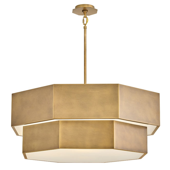Hinkley 46995HB LED Chandelier, Heritage Brass
