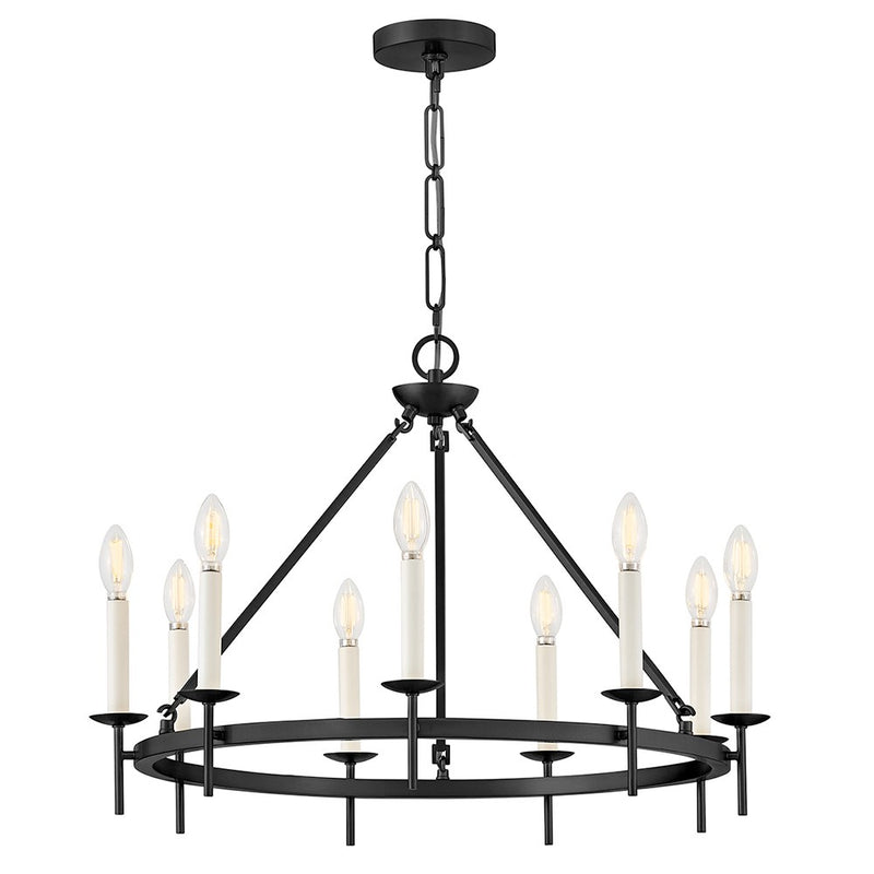 Hinkley 47475BK LED Chandelier, Black