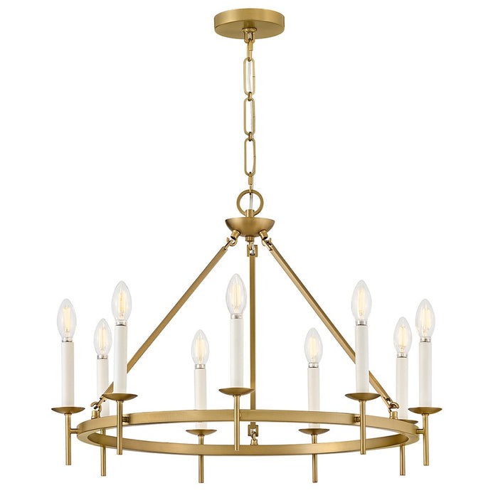 Hinkley 47475LCB LED Chandelier, Lacquered Brass