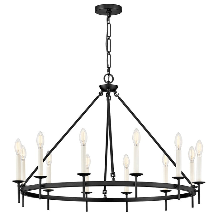 Hinkley 47476BK LED Chandelier, Black