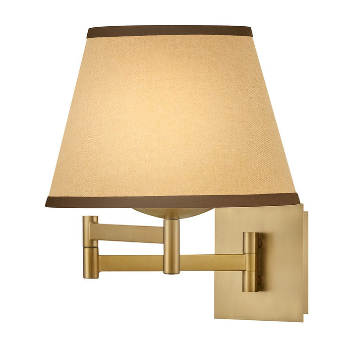 Hinkley 47510LCB LED Task Light Sconce, Lacquered Brass