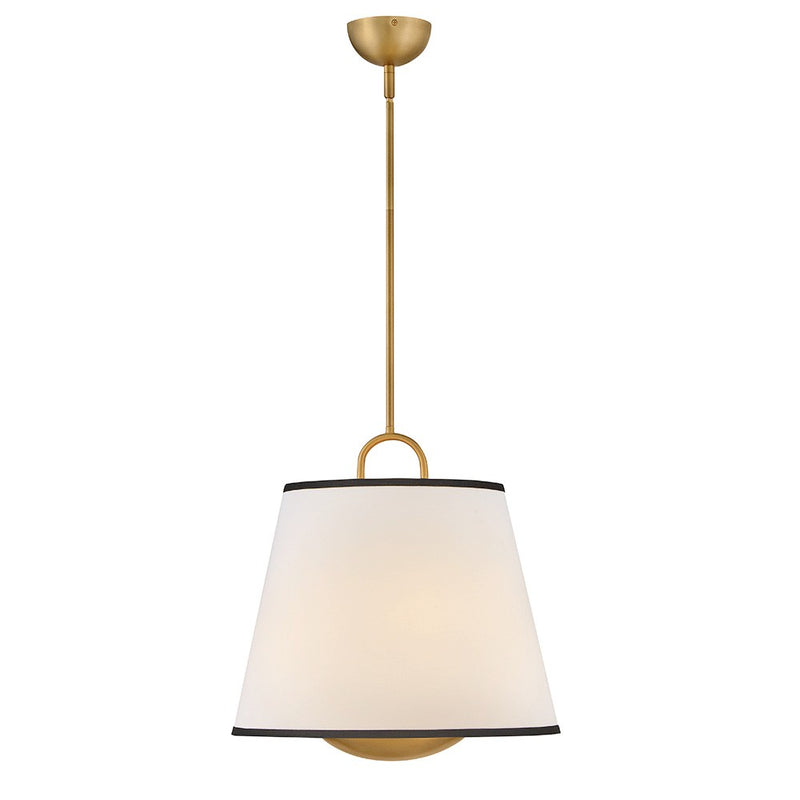 Hinkley 47517LCB-OW LED Pendant, Lacquered Brass