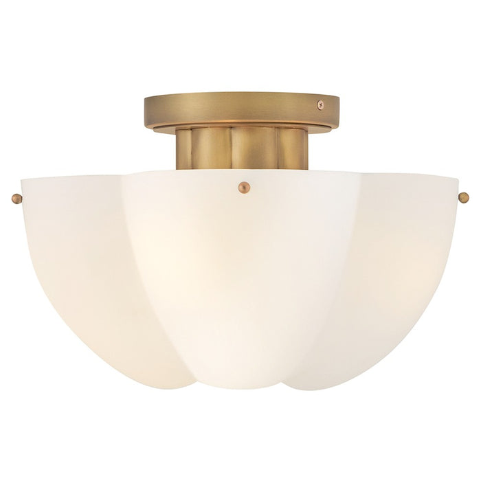 Hinkley 47583HB LED Semi-Flush Mount, Heritage Brass