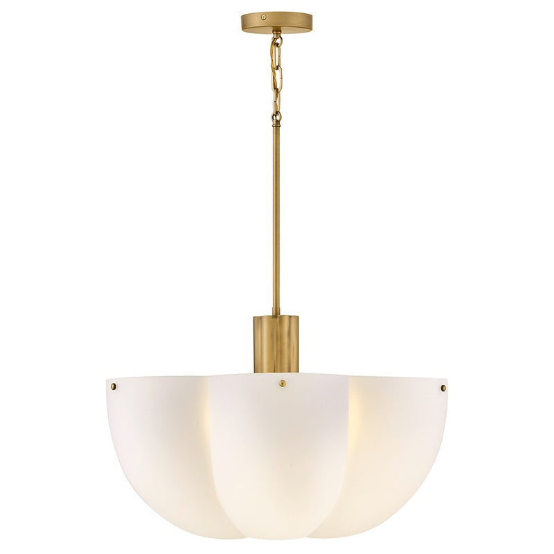 Hinkley 47585HB LED Chandelier, Heritage Brass