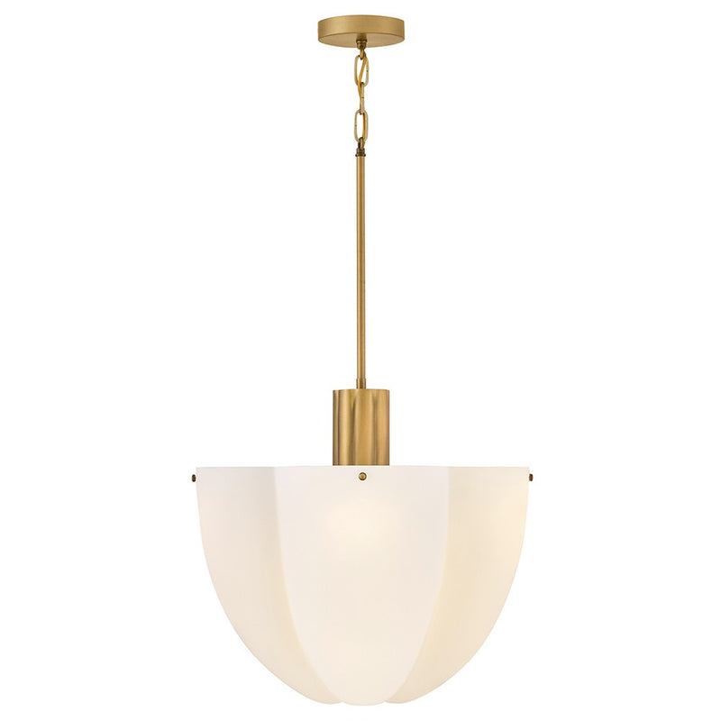 Hinkley 47587HB LED Pendant, Heritage Brass