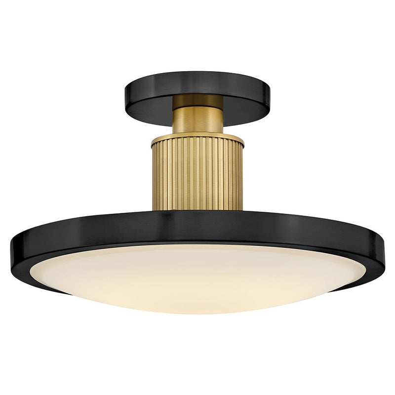 Hinkley 47593BK-LCB LED Semi-Flush Mount, Black