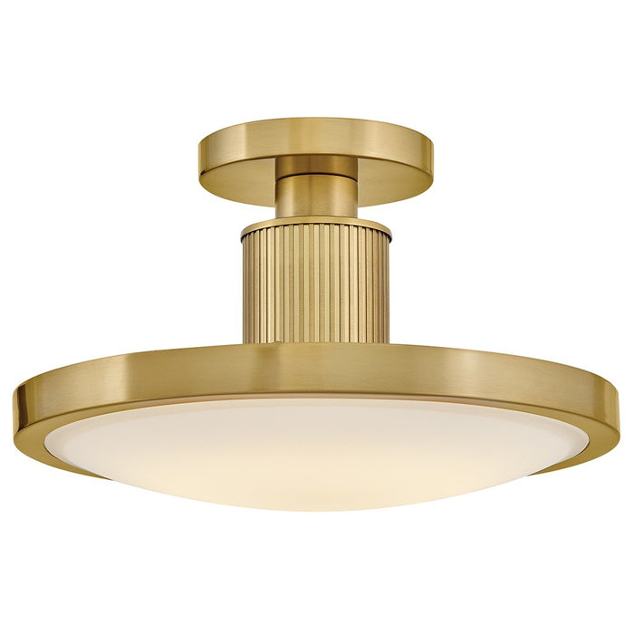 Hinkley 47593LCB LED Semi-Flush Mount, Lacquered Brass