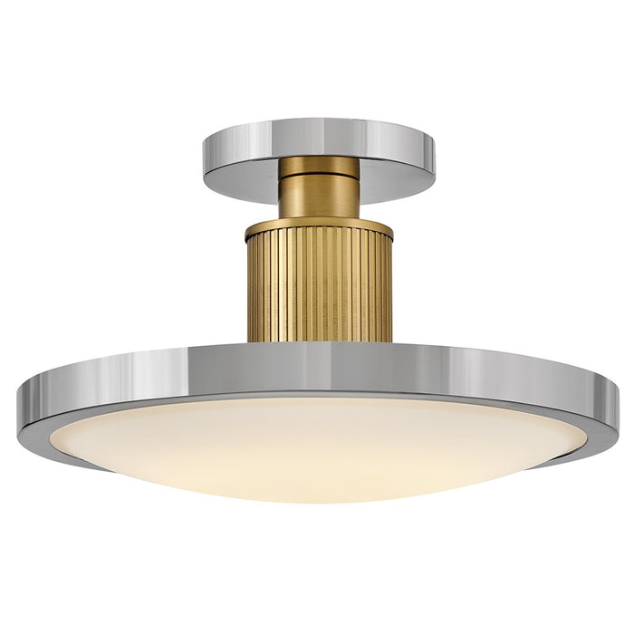 Hinkley 47593PN-LCB LED Semi-Flush Mount, Polished Nickel