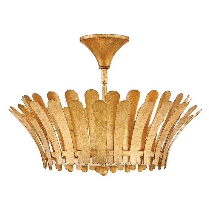Hinkley 47693DA LED Semi-Flush Mount, Distressed Brass