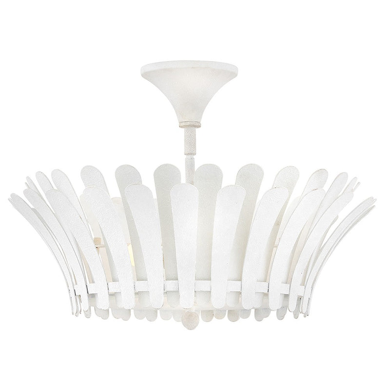 Hinkley 47693TXP LED Semi-Flush Mount, Textured Plaster