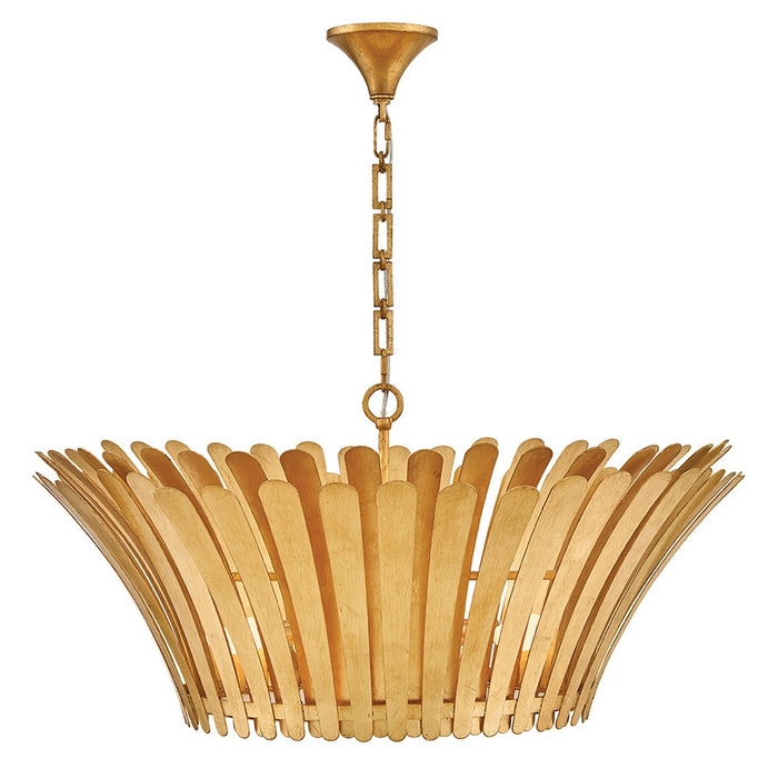 Hinkley 47695DA LED Chandelier, Distressed Brass