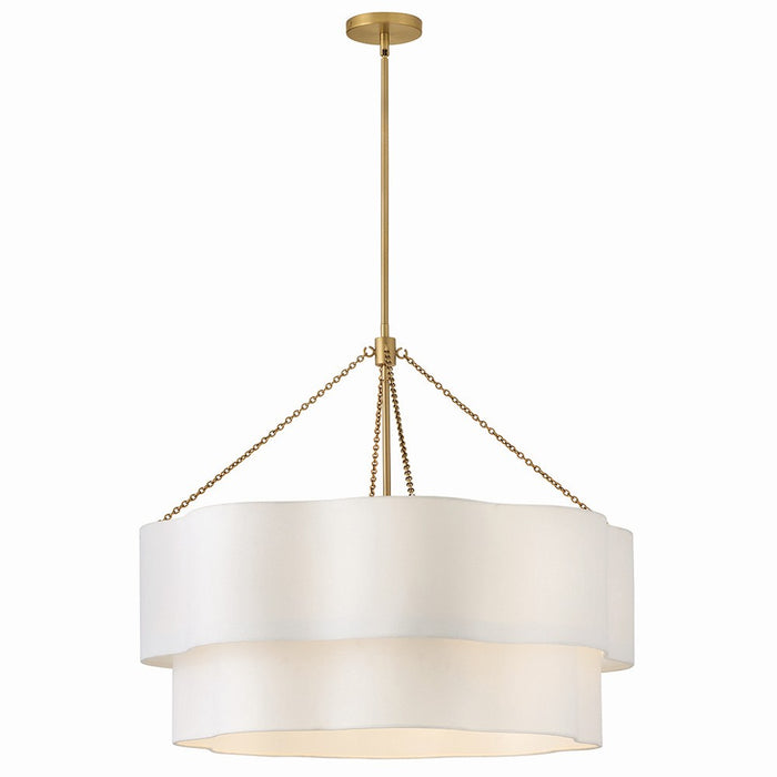 Hinkley 47735LCB LED Chandelier, Lacquered Brass