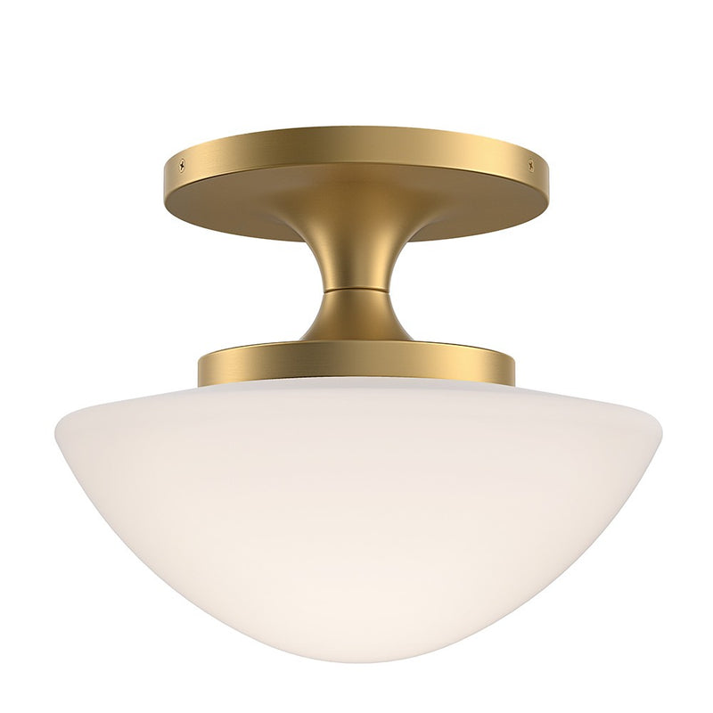 Hinkley 47813LCB LED Semi-Flush Mount, Lacquered Brass