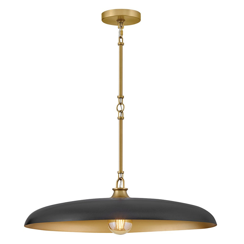 Hinkley 48165LCB-BK LED Chandelier, Lacquered Brass