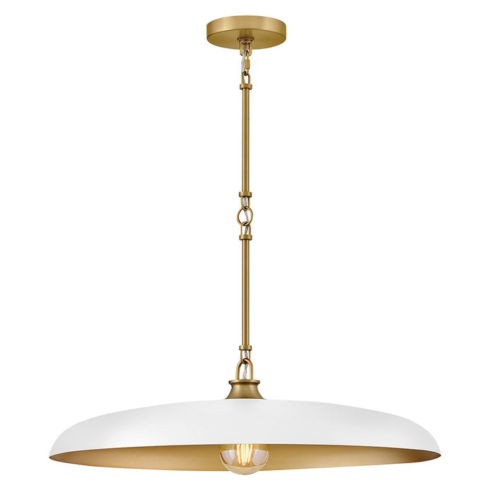 Hinkley 48165LCB-CI LED Chandelier, Lacquered Brass