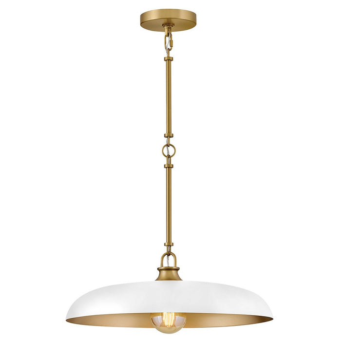 Hinkley 48167LCB-CI LED Pendant, Lacquered Brass