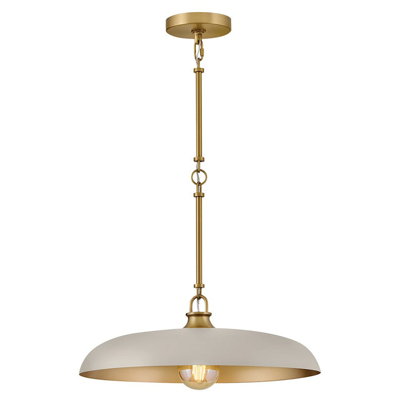 Hinkley 48167LCB-LTP LED Pendant, Lacquered Brass